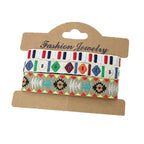 Set van 3 Braziliaanse armbanden in etnische stijl, handgemaakt, veelkleurig