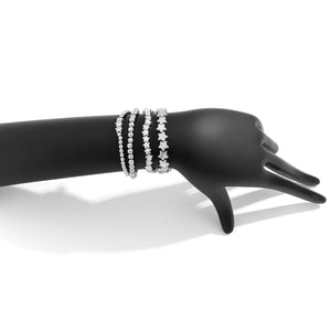 Lot de 4 Bracelets Etoiles argent