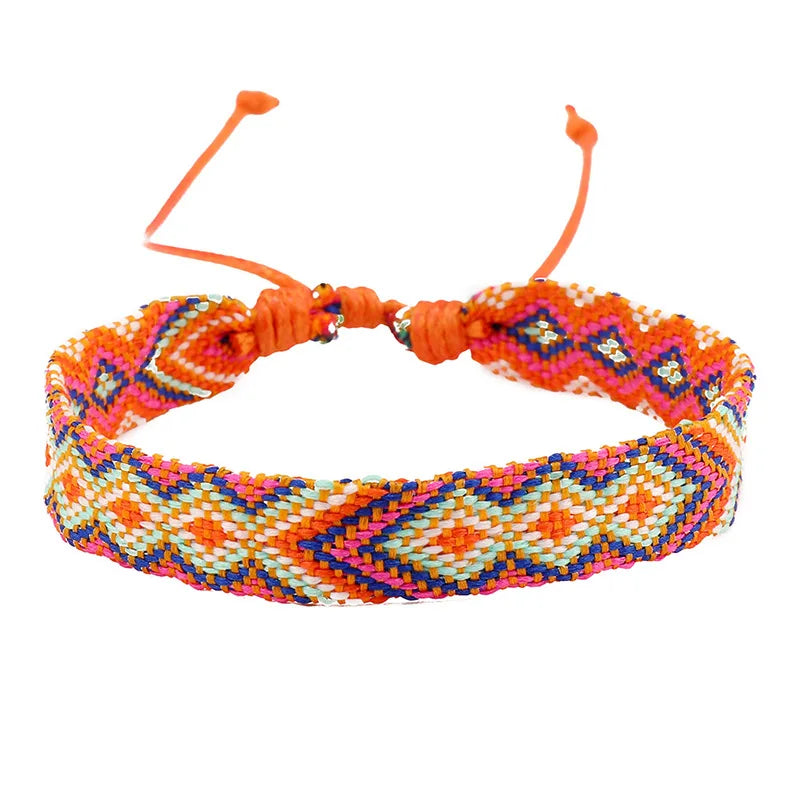 Set van 8 Braziliaanse armbanden met geometrische motieven