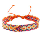 Set van 8 Braziliaanse armbanden met geometrische motieven
