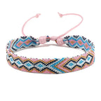 Set van 8 Braziliaanse armbanden met geometrische motieven