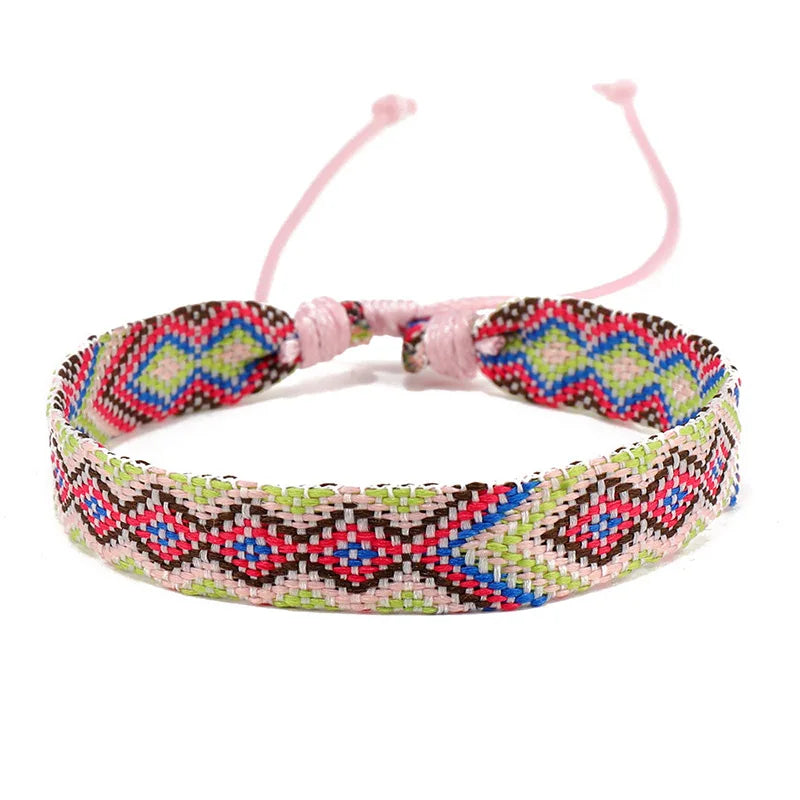 Set van 8 Braziliaanse armbanden met geometrische motieven