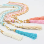 Misbaha 99 kralen - Islamitische gebedsketting met beige pompon
