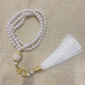 Misbaha 99 kralen - Islamitische gebedsketting met witte pompon