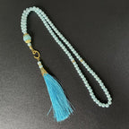 Misbaha 99 kralen - Islamitische gebedsketting met turquoise pompon