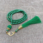 Misbaha 99 kralen - Islamitische gebedsketting met groene pompon