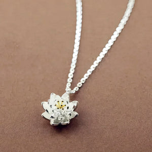 Pendentif Fleur de Lotus & Collier