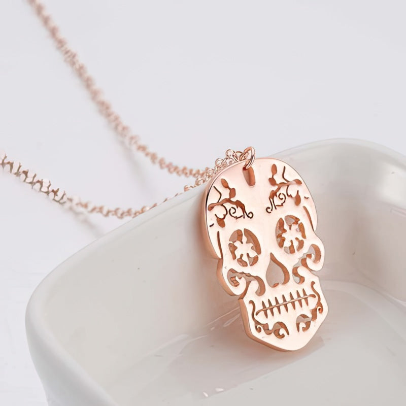 Gouden Skull Ketting