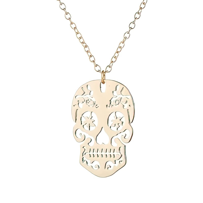 Gouden Skull Ketting