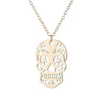 Gouden Skull Ketting