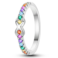 Regenboog ring oneindigheidssymbool