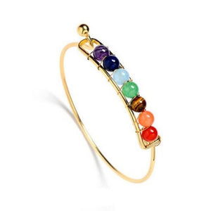 Bracelet 7 Chakras Femme or