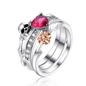 Bague Crâne Argent Femme