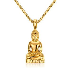 Collier Bouddha Or