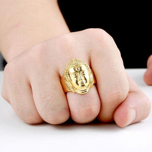 Bague Bouddha Argent Or