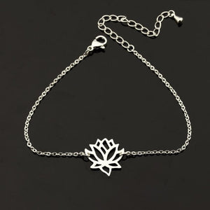 Bracelet Fleur de Lotus Cuivre argent