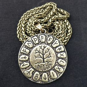 Collier Pendentif Yggdrasil bronze