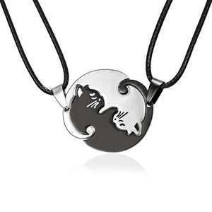 Collier Yin Yang Séparable Argent