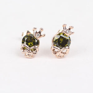 Boucles d'Oreille Gothique vert