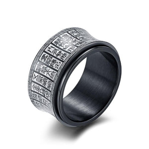 Bague Tibétaine Mantra argent