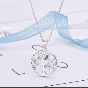 Collier Arbre de Vie Femme violet