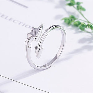 Bague Dragon Argent Homme Femme argent