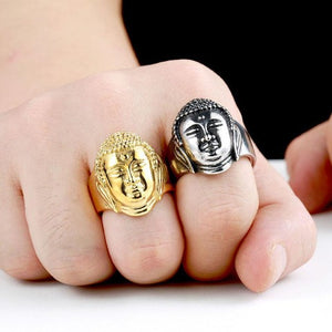 Bague Bouddha Argent Or