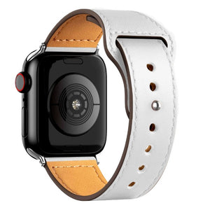 Bracelet Apple Watch en Cuir blanc