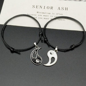 Bracelet Yin Yang de Couple Séparable