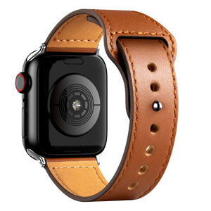 Bracelet Apple Watch en Cuir brun