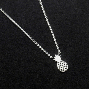 Collier Ananas Or & Argent pour Femme argent