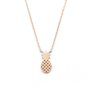 Collier Ananas Or & Argent pour Femme or