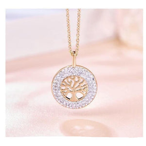 Pendentif Arbre de Vie Or Rose