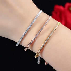 Armband met Diamanten Goud Zilver of Roze Goud