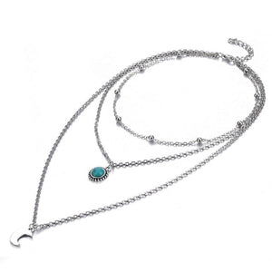 Collier Lune Argent