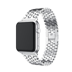 Bracelet Apple Watch de Luxe argent