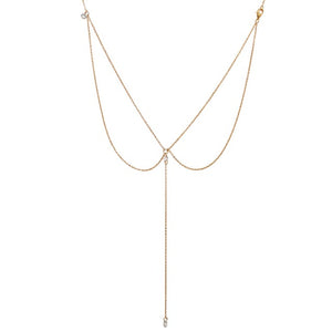 Collier de Dos Bohème pour Femme or