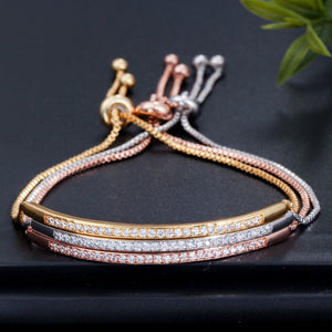 Bracelet Zircon Femme Gourmette