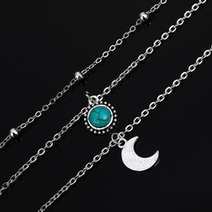 Collier Lune Argent