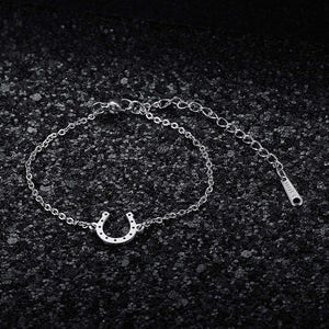 Bracelet / Gourmette Fer A Cheval Sabot Porte Bonheur argent