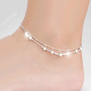 Bracelet de Cheville pour Femme en Argent