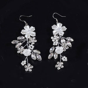 Boucles d'Oreilles de Mariage argent