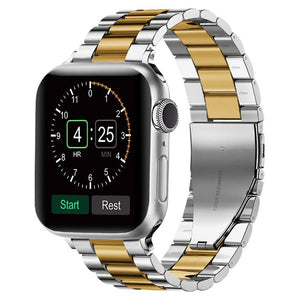 Bracelet Apple Watch en Métal argent et or