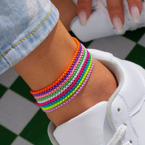 Bracelet de Cheville pour Femme Coloré