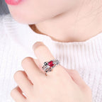 Bague Crâne Argent Femme