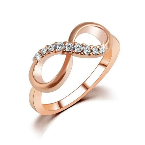 Oneindige ring roségoud dames
