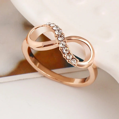 Oneindige ring roségoud