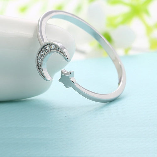 Zilveren Maanring