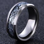 Bague Viking Jarl argent et noir
