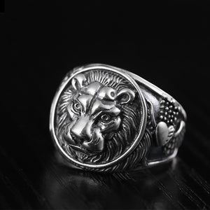 Bague Tête de Lion Argent